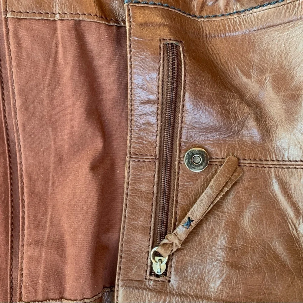 The Sak Ventura Convertible Backpack Shoulder Crossbody Bag Brown Leather